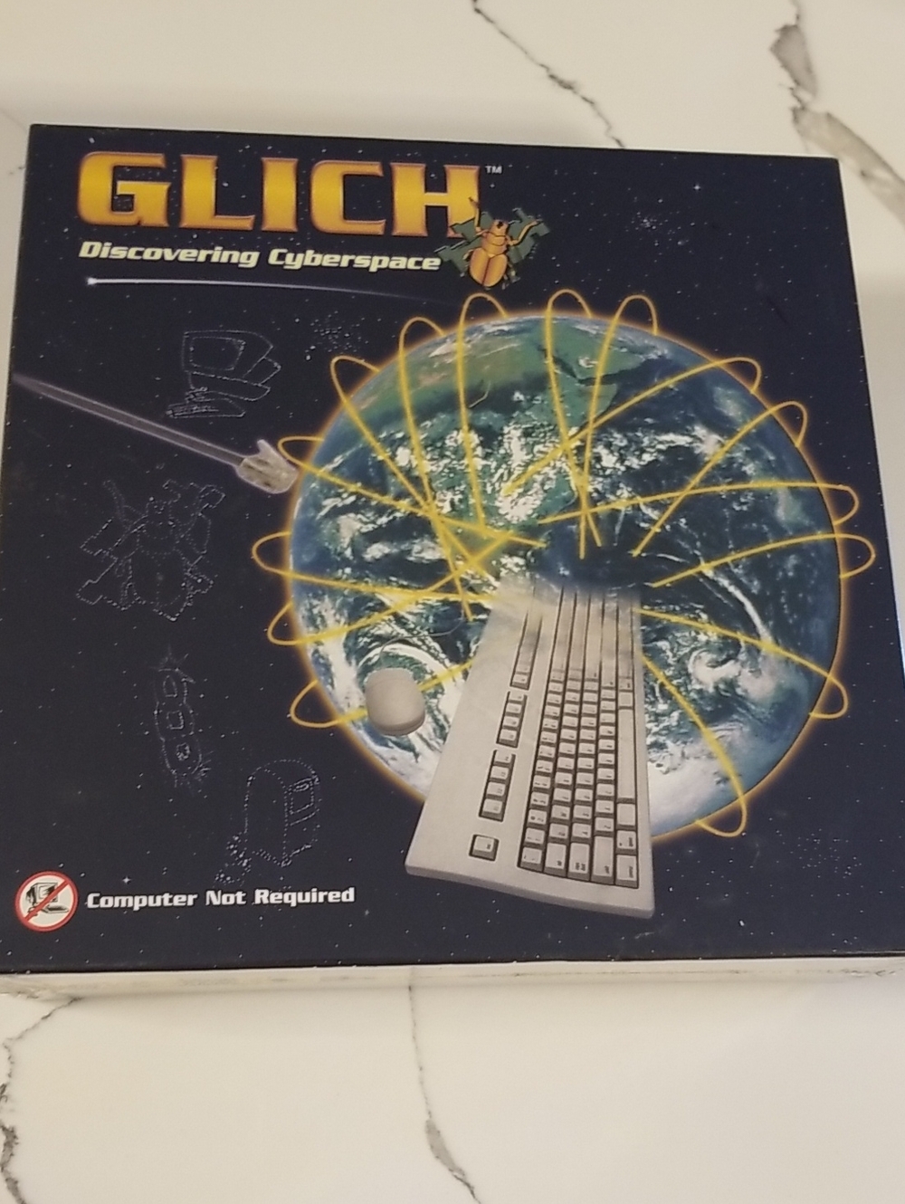 Rare 1999 Glich Discovering Cyberspace Board Game